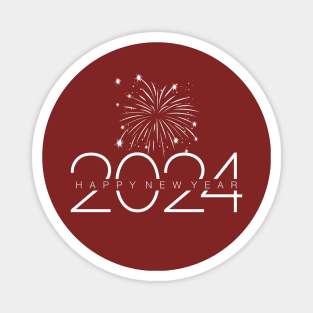 Happy New Year 2024 Magnet